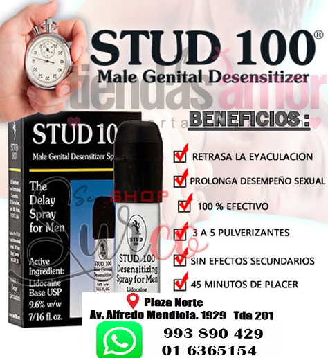 STUD100 RETARDANTE EFECTIVO Y RAPIDO EN SPRAY 